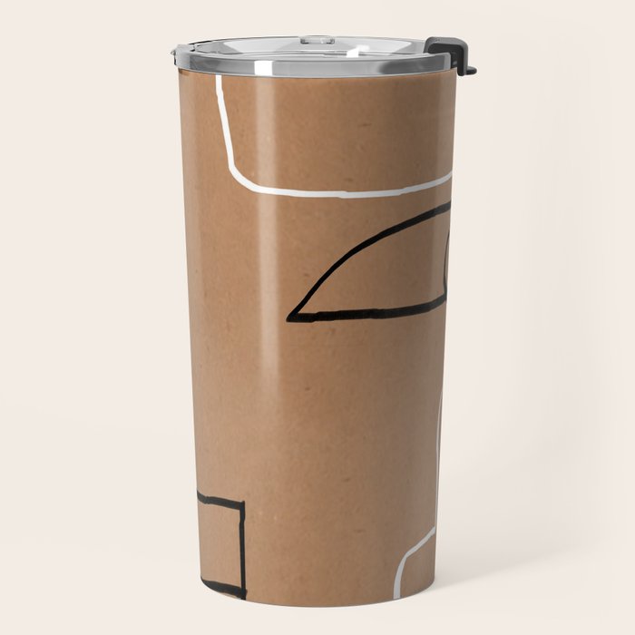 Abstract line art 40 Travel Mug Gallery Image 2