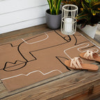 Abstract line art 40 Outdoor Rug Gallery Image 2