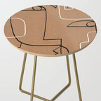 Abstract line art 40 Side Table Gallery Image 2