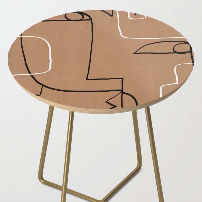 Abstract line art 40 Side Table Gallery Image 2