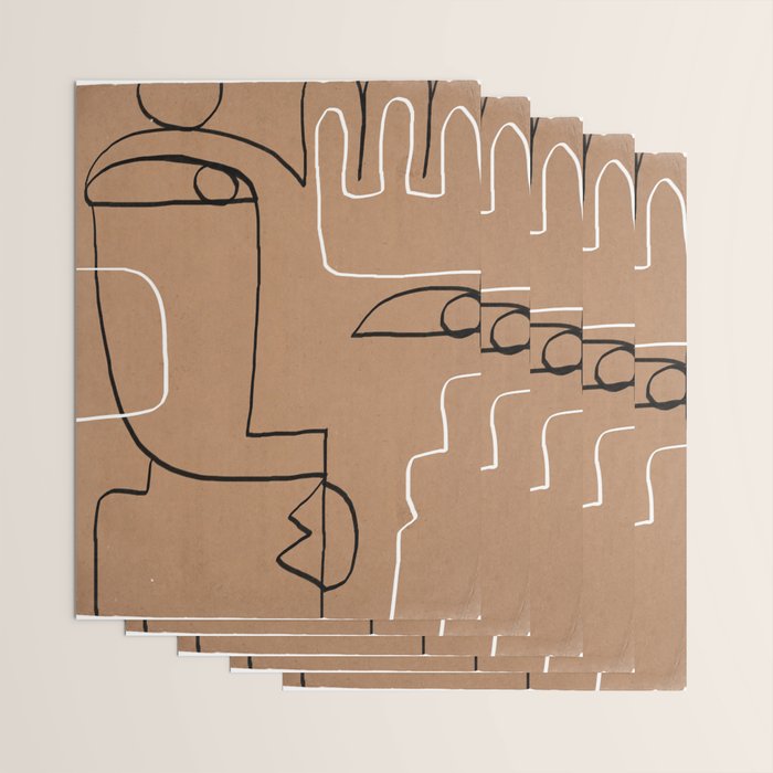Abstract line art 40 Wrapping Paper Gallery Image 3