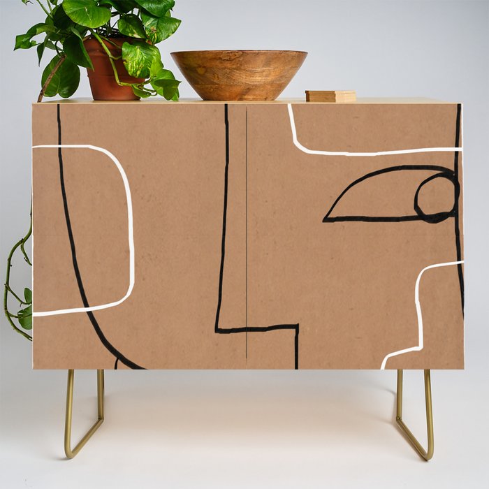 Abstract line art 40 Credenza Gallery Image 1