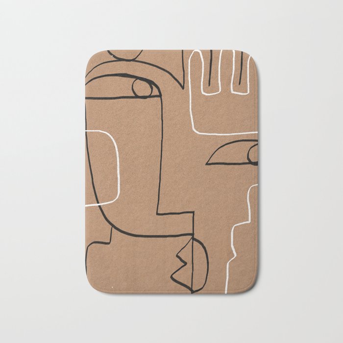 Abstract line art 40 Bath Mat Gallery Image 1