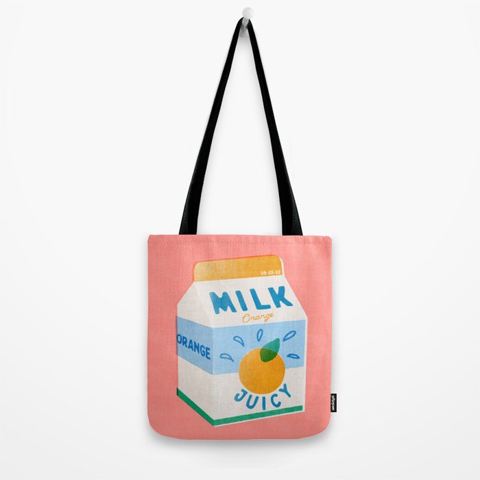 Orange Milk Tote Bag Gallery Image 2