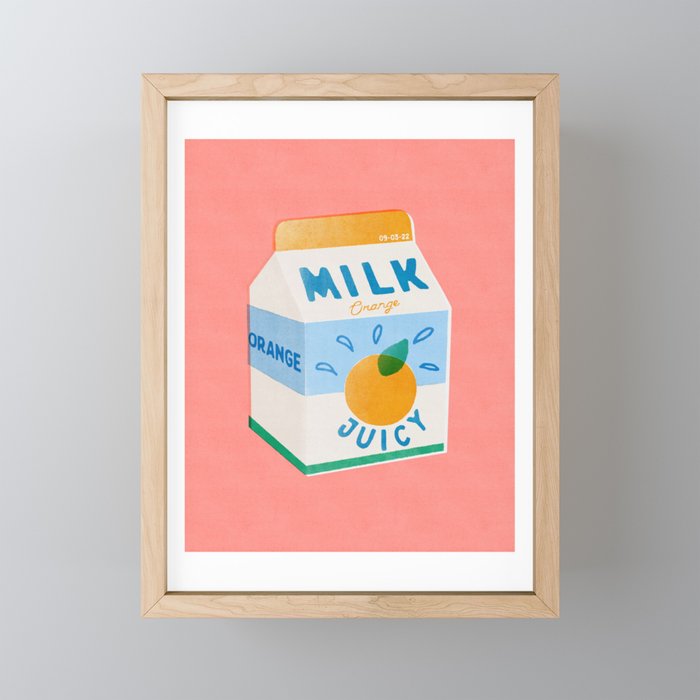 Orange Milk Mini Art Print