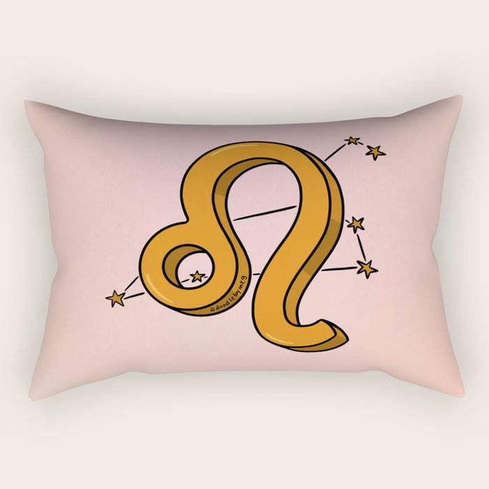 Leo Symbol Rectangular Pillow Gallery Image 2