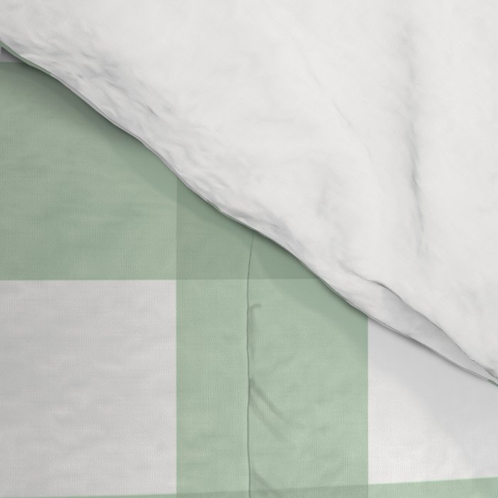 Sage Green Gingham  Comforter Gallery Image 4