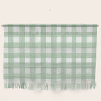 Sage Green Gingham  Wall Hanging Gallery Image 1