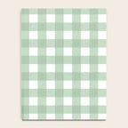 Sage Green Gingham  Notebook Gallery Image 4