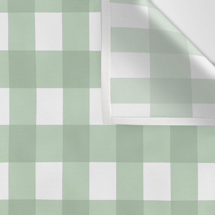 Sage Green Gingham  Wall Tapestry Gallery Image 3