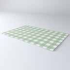 Sage Green Gingham  Rug Gallery Image 3