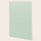 Sage Green Gingham  Wallpaper Gallery Image 2