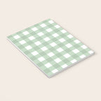 Sage Green Gingham  Notebook Gallery Image 3
