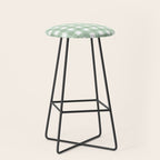 Sage Green Gingham  Stool Gallery Image 1