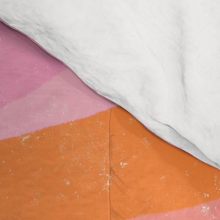 Pink 70s Retro Swirl Waves Comforter Gallery Image 4