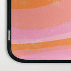 Pink 70s Retro Swirl Waves Laptop Sleeve Gallery Image 3