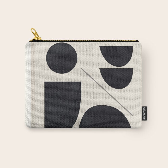 Modern Abstract Minimal Shapes 221 Carry All Pouch Gallery Image 1