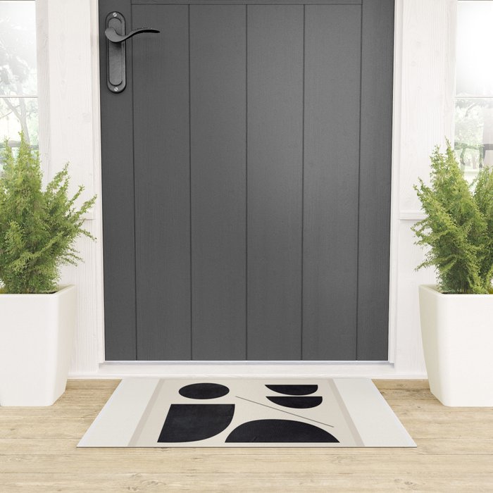 Modern Abstract Minimal Shapes 221 Welcome Mat Gallery Image 3