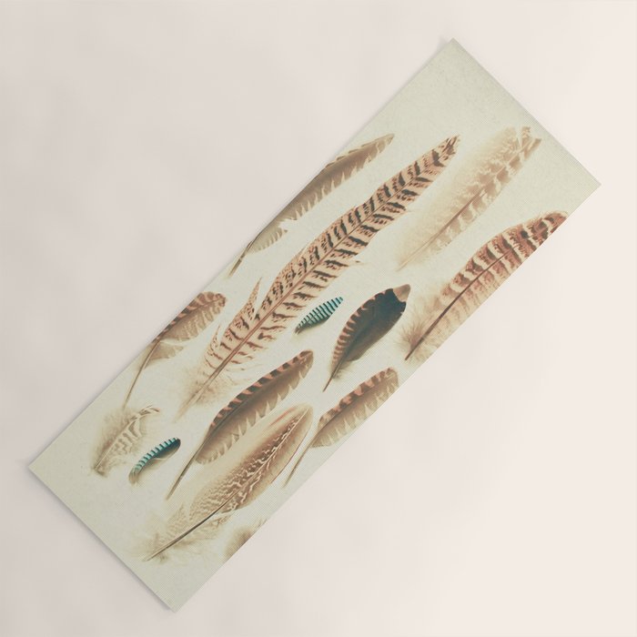 Found Feathers Yoga Mat Gallery Image 1