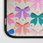 Vibrant Bow Pattern  A Playful and Colorful Design Laptop Sleeve Gallery Image 3