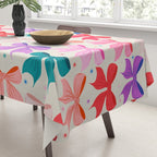 Vibrant Bow Pattern  A Playful and Colorful Design Tablecloth Gallery Image 3