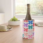 Vibrant Bow Pattern  A Playful and Colorful Design Wine Chiller Gallery Image 4