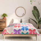 Vibrant Bow Pattern  A Playful and Colorful Design Comforter Gallery Image 3