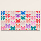 Vibrant Bow Pattern  A Playful and Colorful Design Desk Mat Gallery Image 3