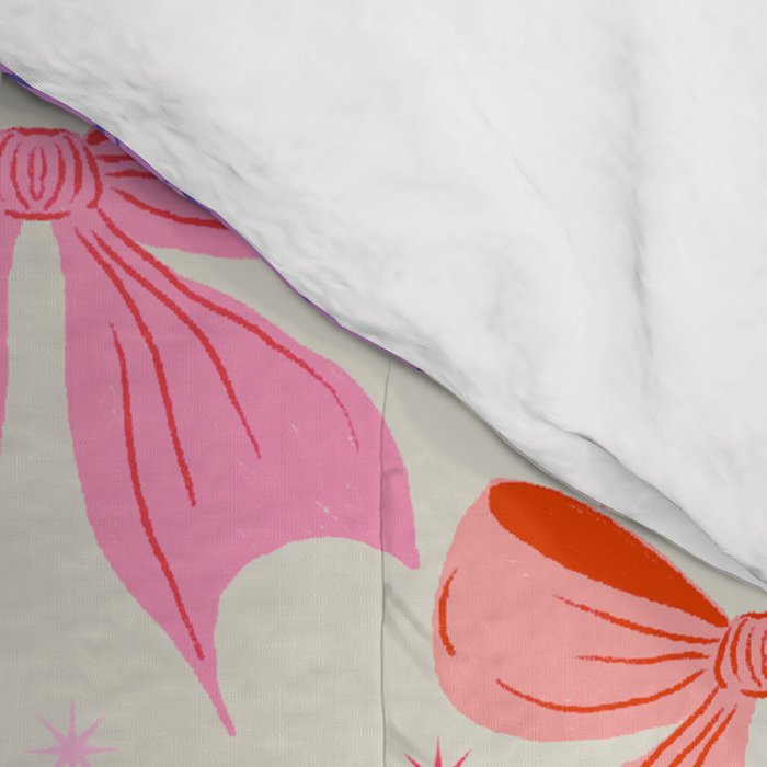 Vibrant Bow Pattern  A Playful and Colorful Design Comforter Gallery Image 4