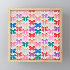 Vibrant Bow Pattern  A Playful and Colorful Design Mini Art Print Gallery Image 1