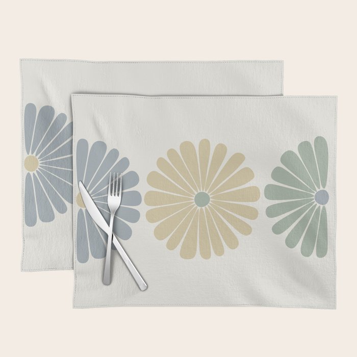 Retro Summer Daisies II Placemat Gallery Image 1