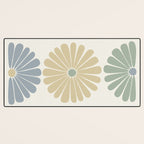 Retro Summer Daisies II Desk Mat Gallery Image 3