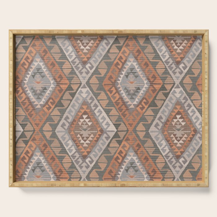 Kilim - earthy Serving Tray Gallery Image 1