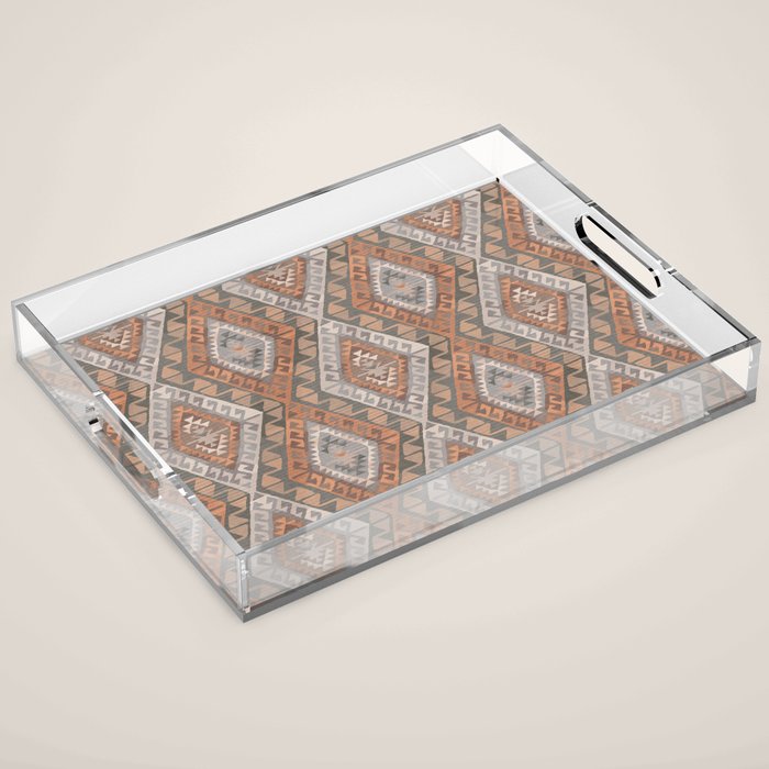 Kilim - earthy Acrylic Tray Gallery Image 1