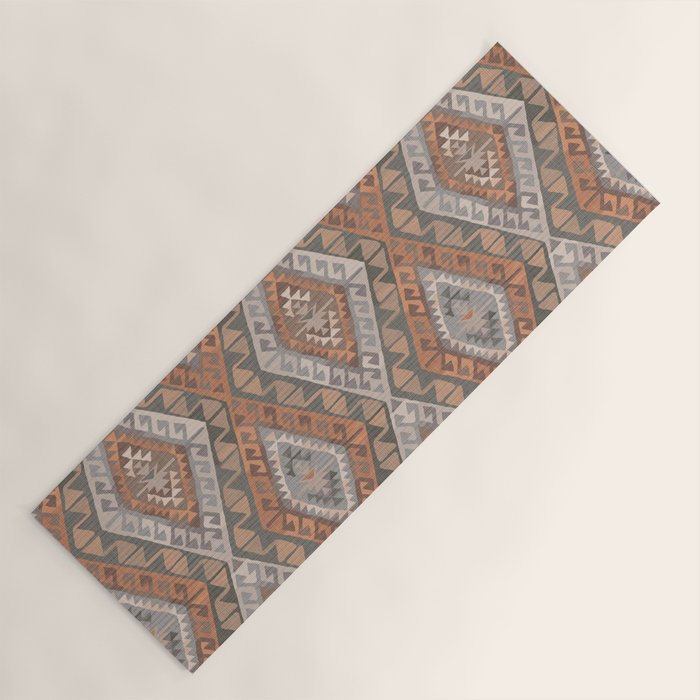 Kilim - earthy Yoga Mat Gallery Image 1