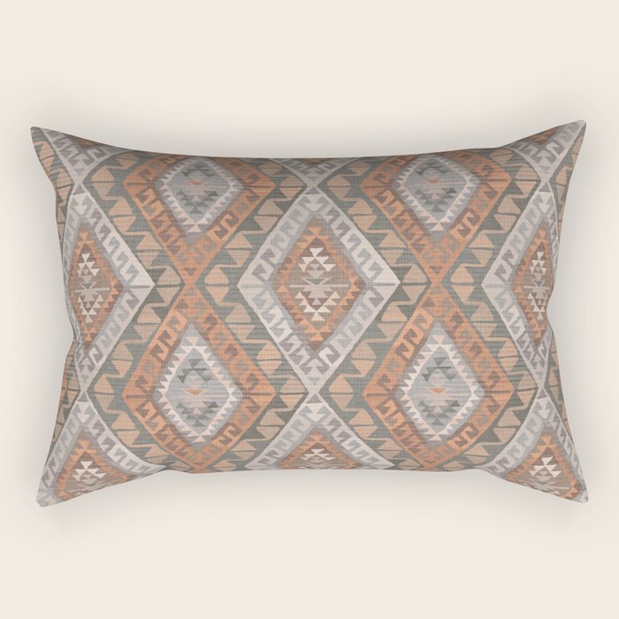 Kilim - earthy Rectangular Pillow Gallery Image 2