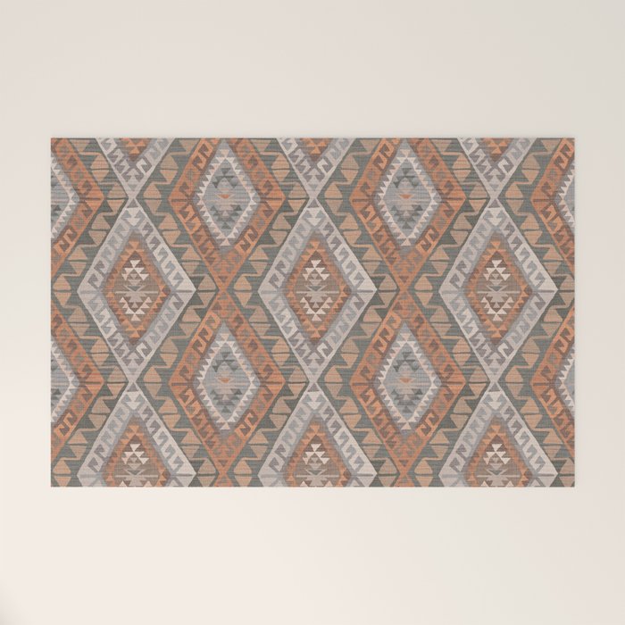 Kilim - earthy Welcome Mat Gallery Image 1