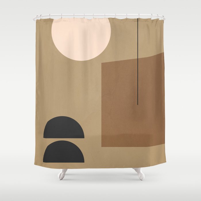 Minimal Geometric 34 Shower Curtain Gallery Image 1