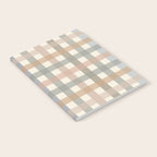 Neutral Gingham Check Pattern Notebook Gallery Image 2