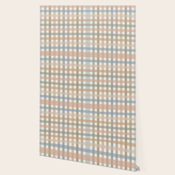 Neutral Gingham Check Pattern Wallpaper Gallery Image 2