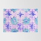 Tie Dye - Lavender and Turquoise  Rug Gallery Image 2