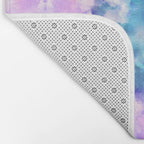 Tie Dye - Lavender and Turquoise  Bath Mat Gallery Image 2