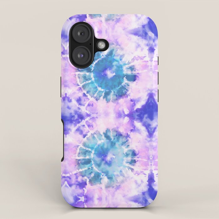 Tie Dye - Lavender and Turquoise  iPhone Case Gallery Image 1