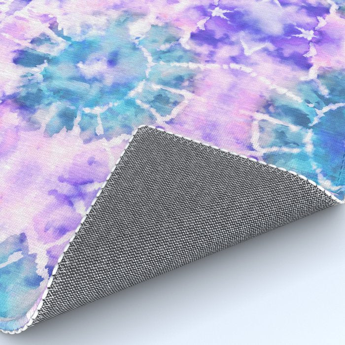 Tie Dye - Lavender and Turquoise  Rug Gallery Image 4
