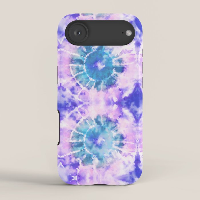 Tie Dye - Lavender and Turquoise  iPhone Case Gallery Image 2