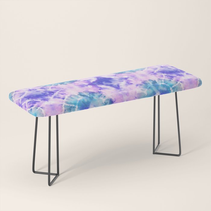 Tie Dye - Lavender and Turquoise  Bench Gallery Image 1