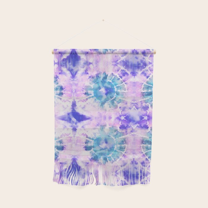 Tie Dye - Lavender and Turquoise  Wall Hanging Gallery Image 1