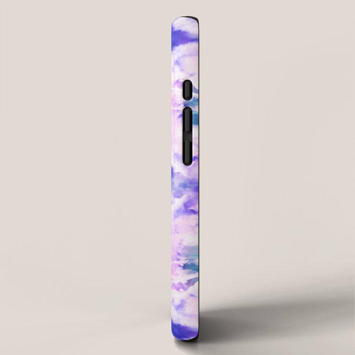 Tie Dye - Lavender and Turquoise  iPhone Case Gallery Image 2