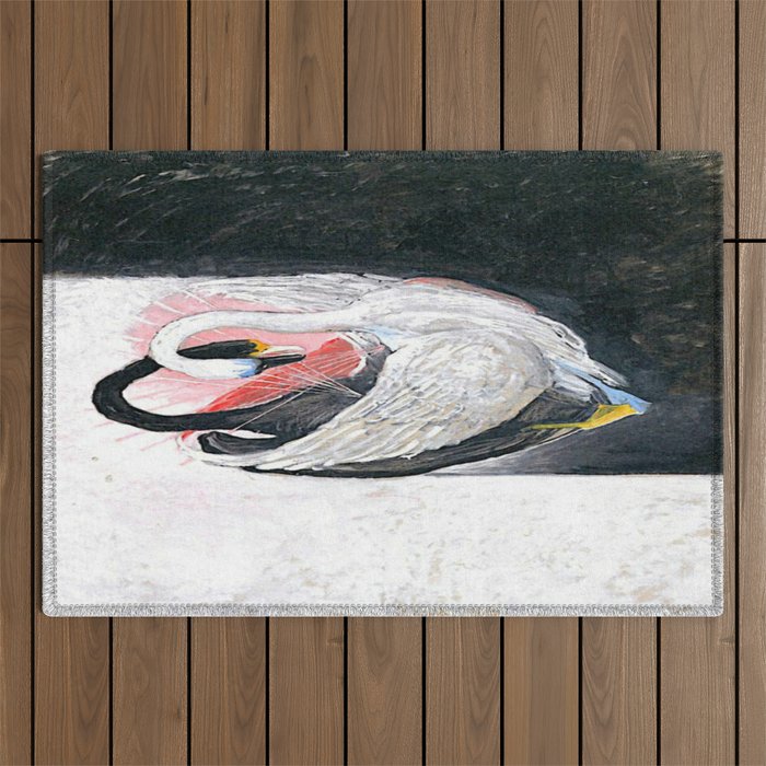 Hilma af klint the Swan No 05 Outdoor Rug Gallery Image 1