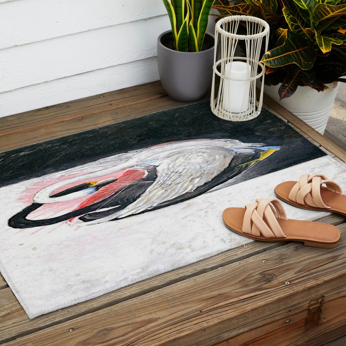 Hilma af klint the Swan No 05 Outdoor Rug Gallery Image 2